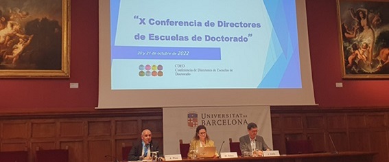X Conferencia de Directores de Escuelas de Doctorado en la Universidad de Barcelona. 20 y 21 de octubre de 2022